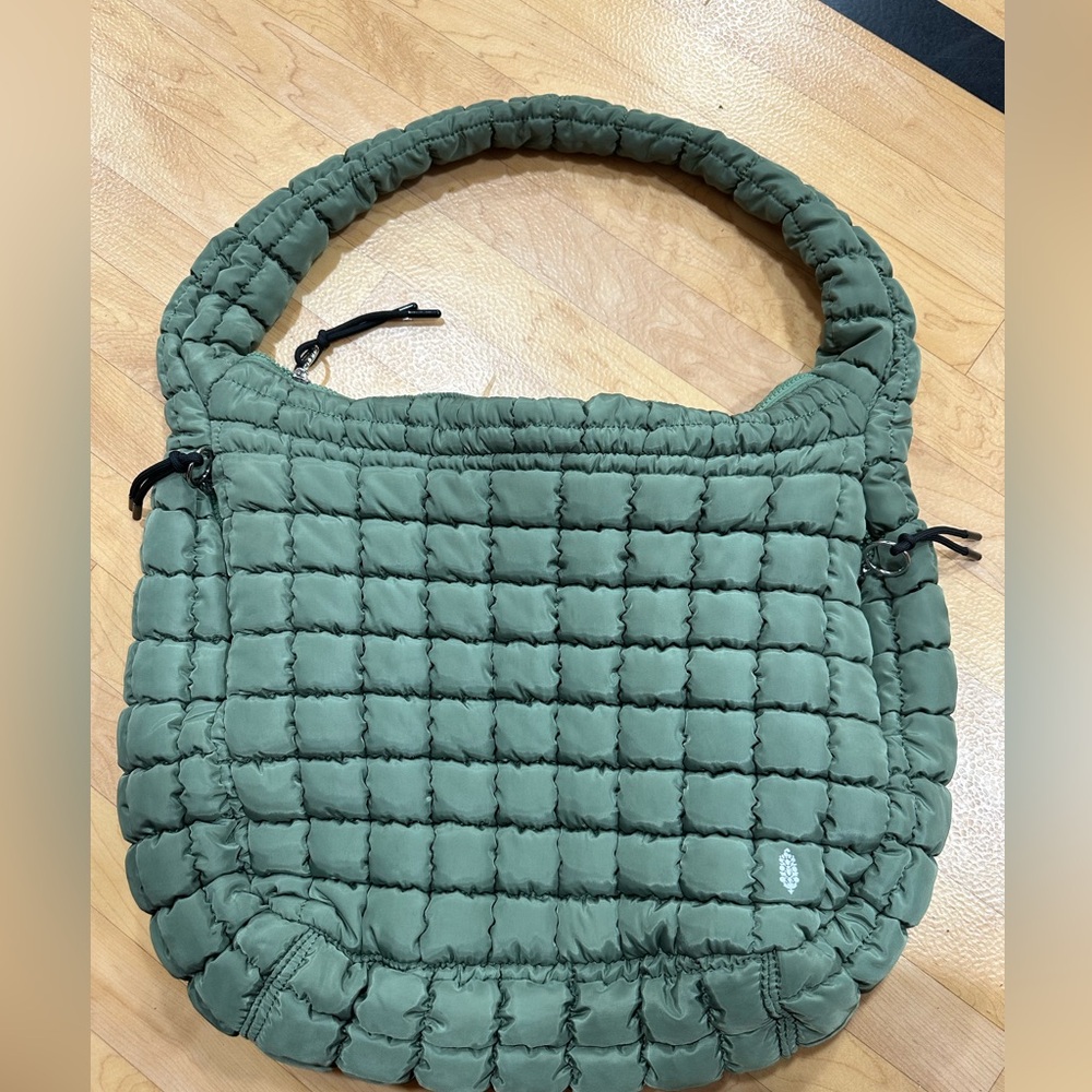 Free People quilted carryall bag